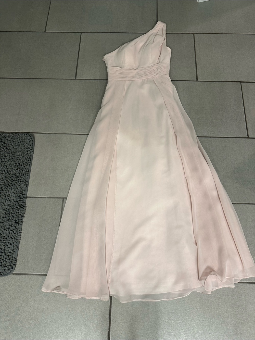 Azazie One-Shoulder Blush Pink Formal Gown